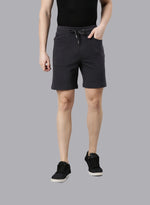 FASO Men’s Cotton Track Shorts with Denim Pocket