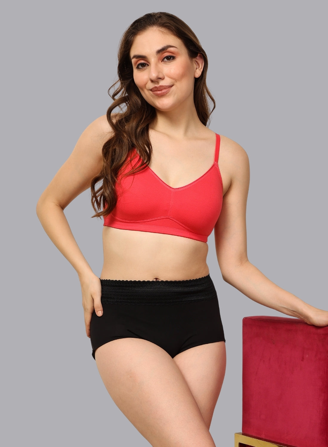 Faso Women's Cotton full Coverage Bra