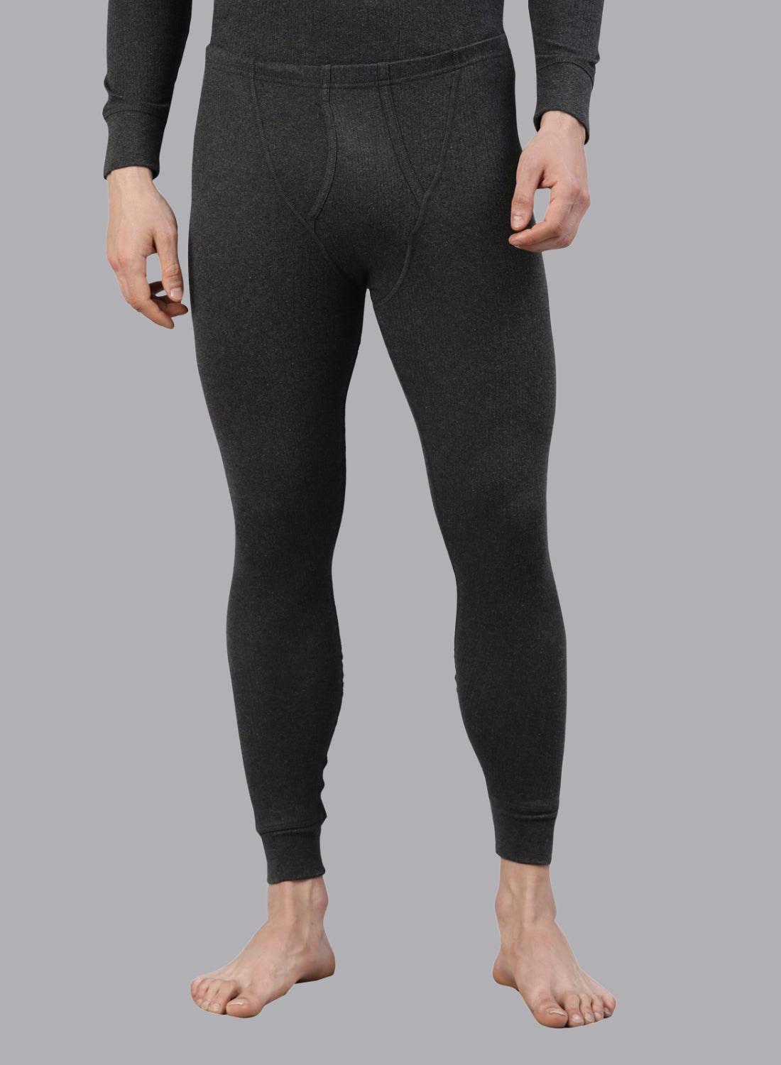 FASO Men’s Thermal Long Pants with Rib