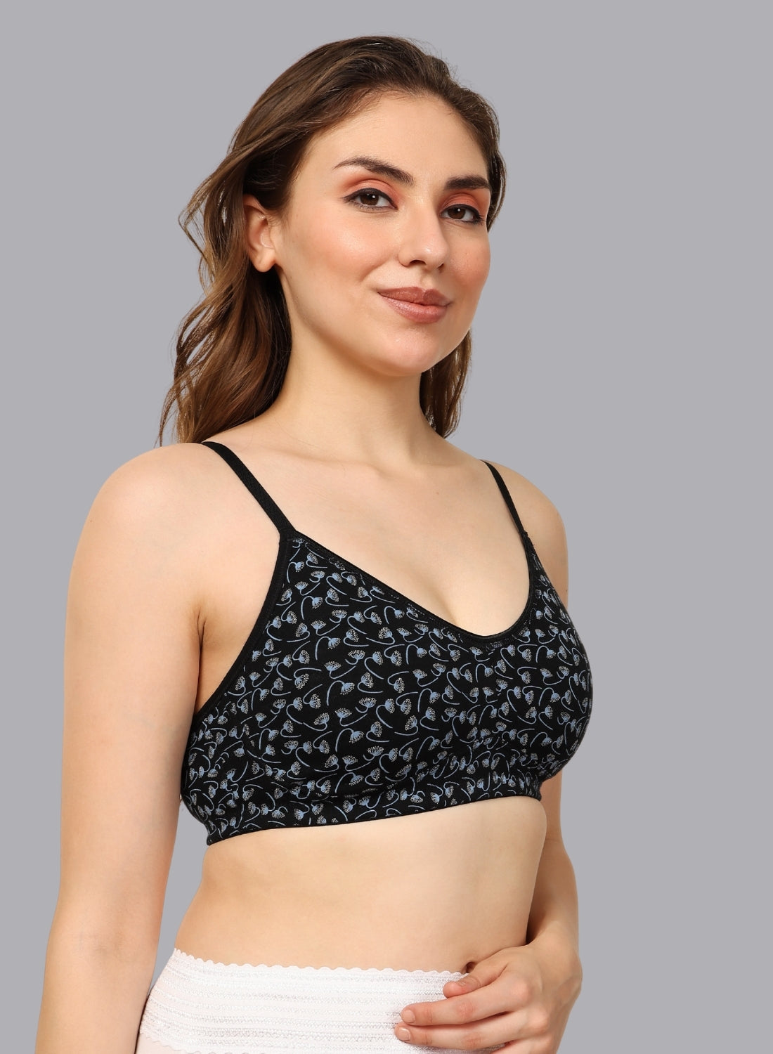 Faso Women's Cotton Printed Bra