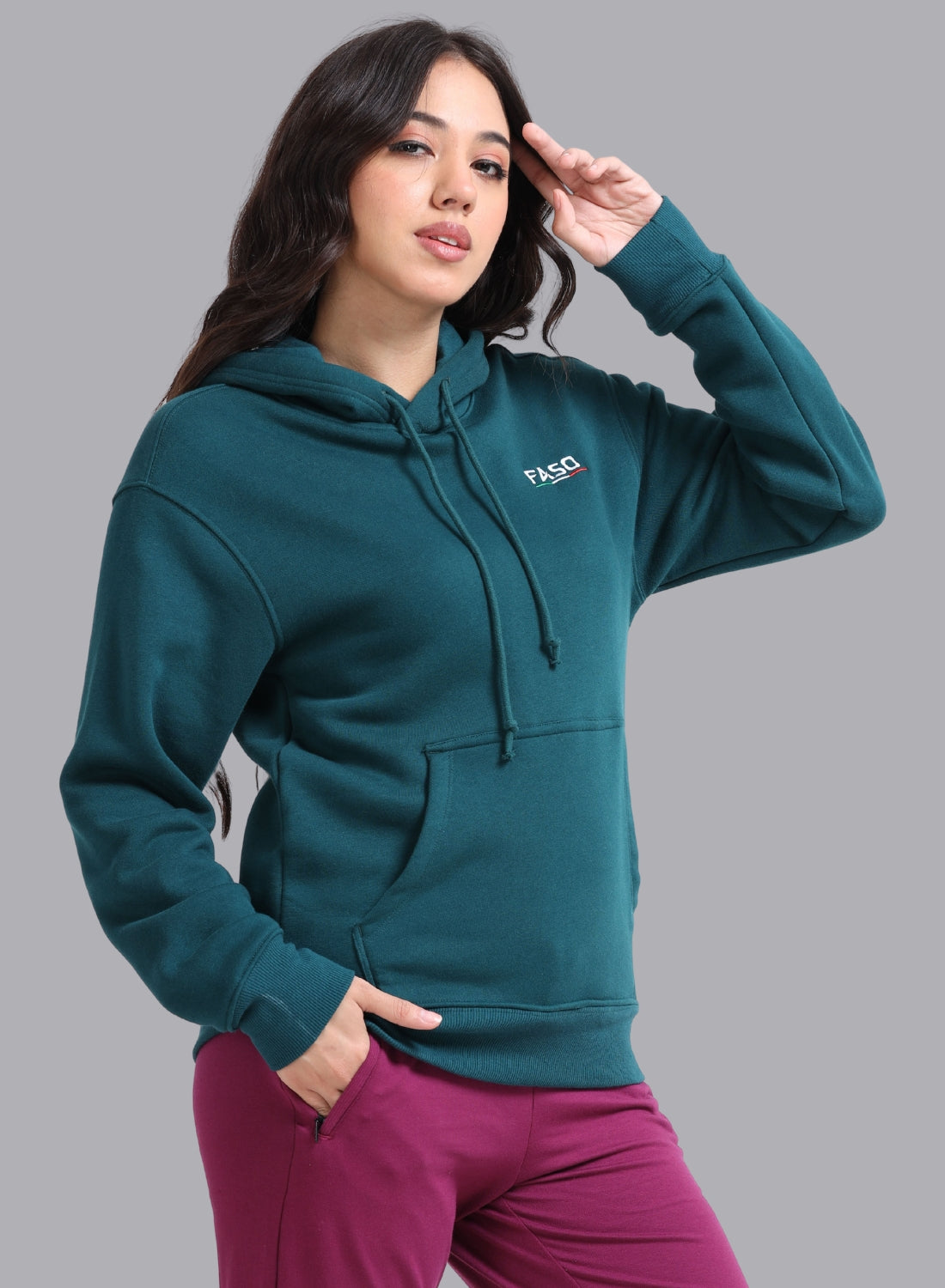 FASO Women’s Premium Fleece Oversize Hooded Sweatshirt