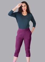 Faso Women's Cotton Loungewear Capri