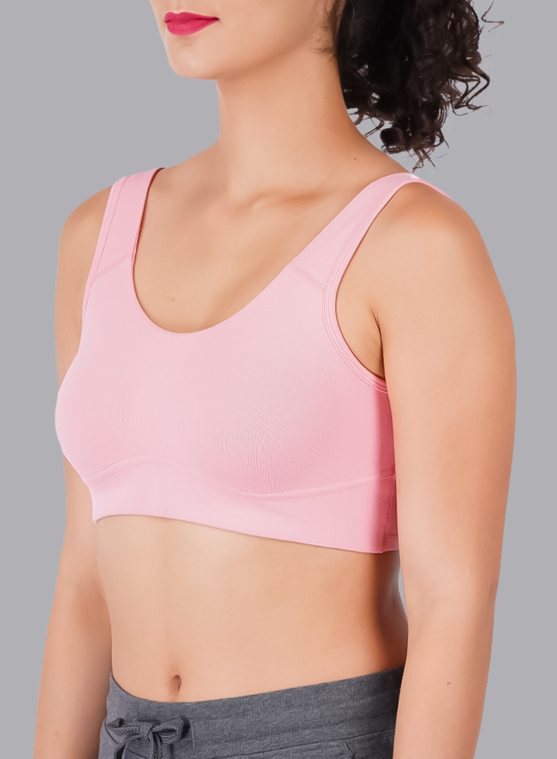 Faso Women's Cotton Moulded Sports Bra
