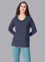 Faso Women's Cotton 3/4 Sleeve T-Shirt