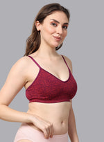 Faso Women's Cotton Printed Bra