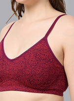 Faso Women's Cotton Printed Bra