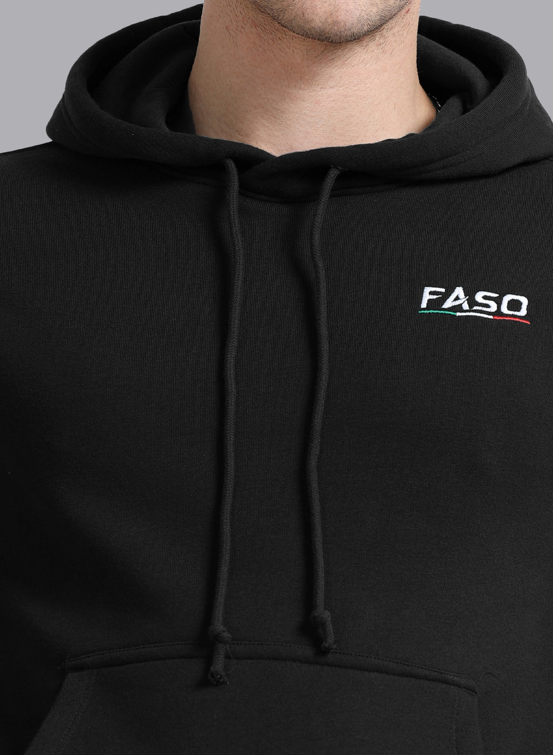 FASO Men’s Premium Fleece Hooded Sweatshirt