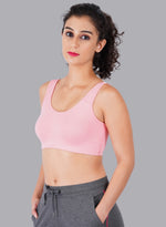 Faso Women's Cotton Moulded Sports Bra
