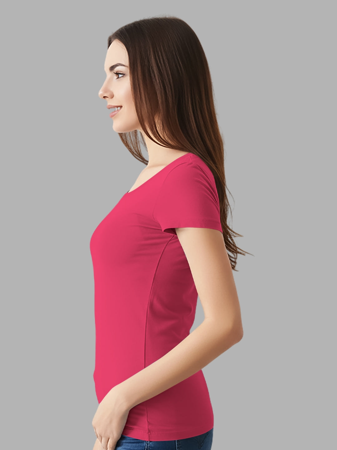 FASO Women’s Cotton Round Neck T-shirt (Pack of 2)