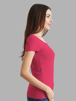 FASO Women’s Cotton Round Neck T-shirt (Pack of 2)