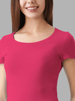 FASO Women’s Cotton Round Neck T-shirt (Pack of 2)