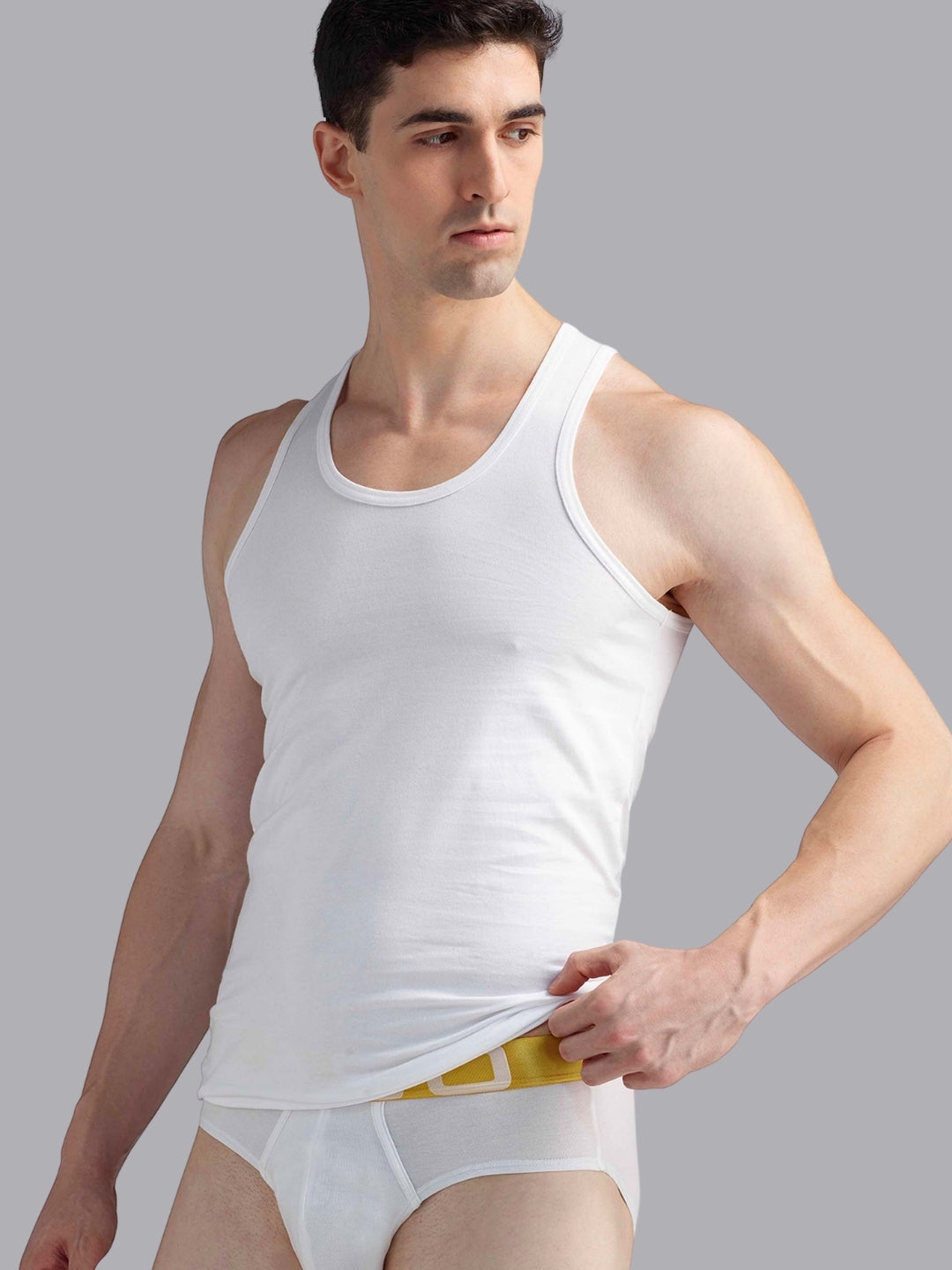 Faso Men's Cotton Vest (Pack of 2)
