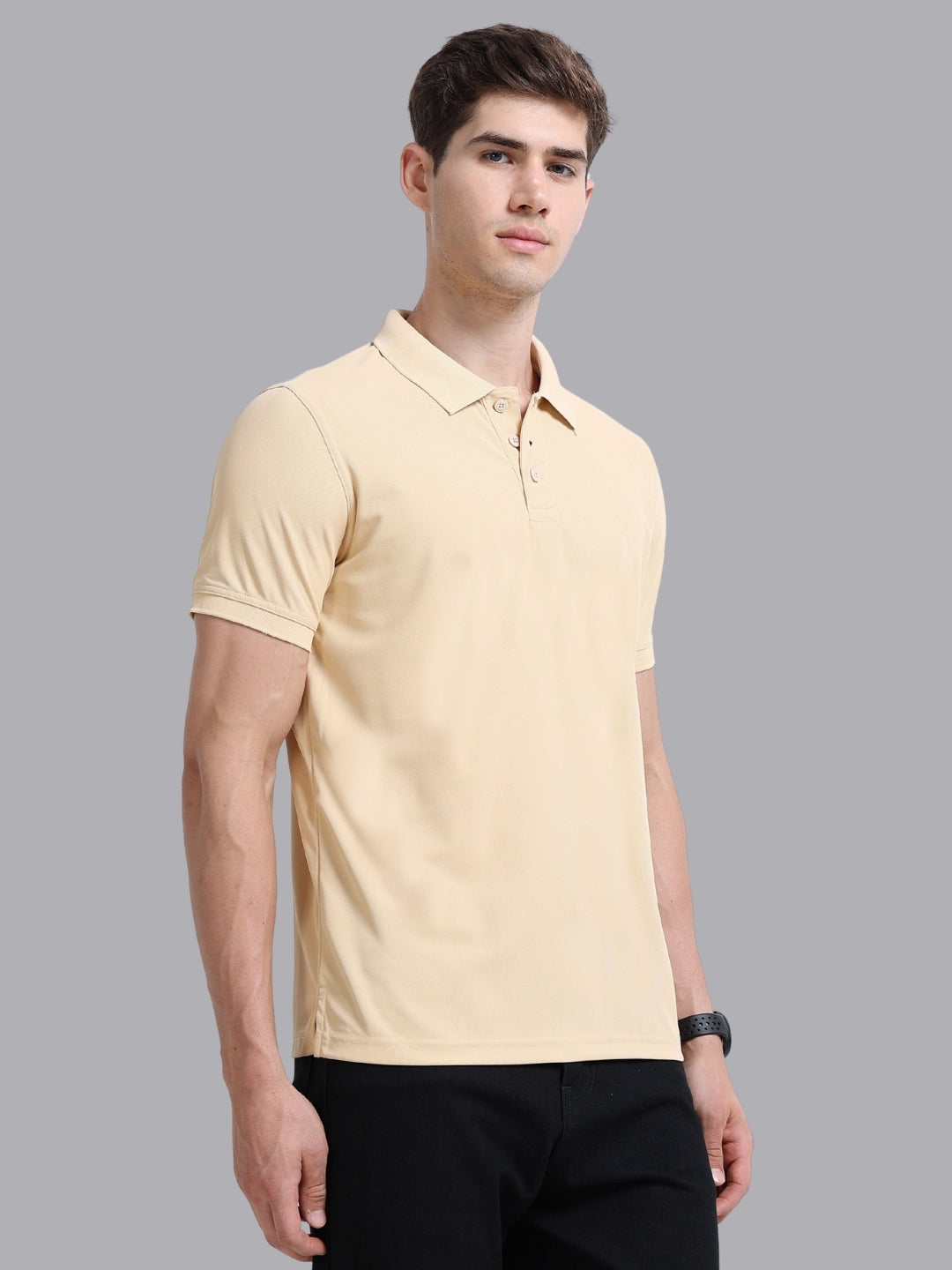 FASO Men's Polyester Polo T-shirt