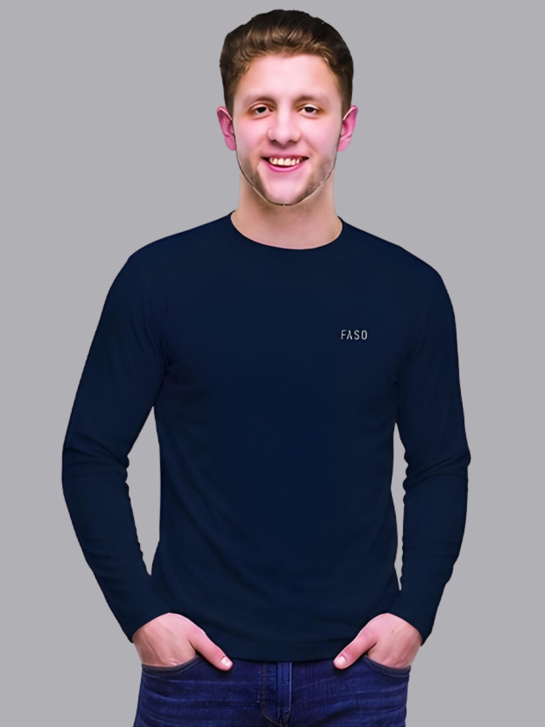 FASO Men’s Long Sleeve Cotton T-shirt