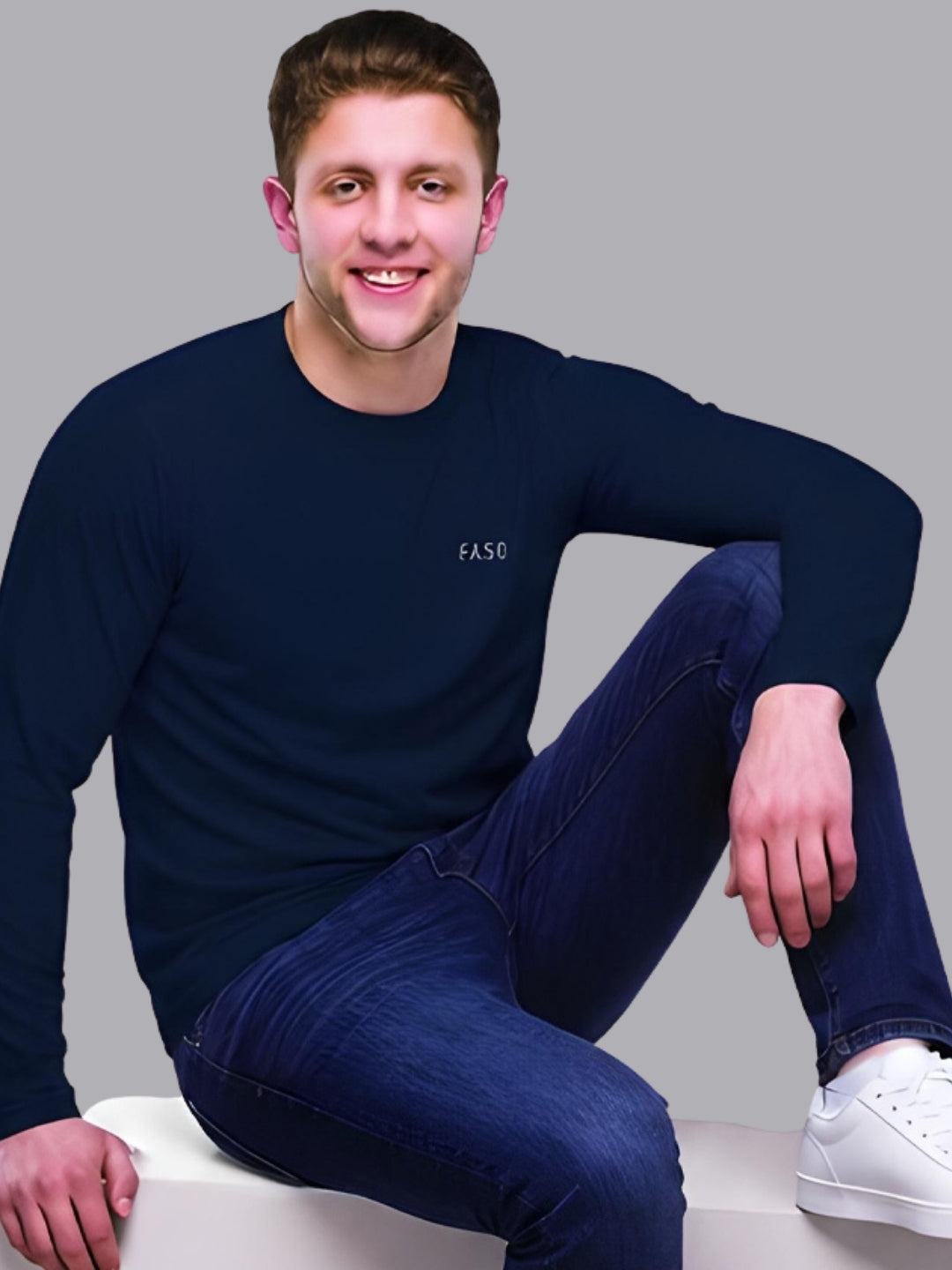 FASO Men’s Long Sleeve Cotton T-shirt