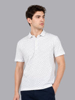 FASO Men's print Polyester Polo T-shirt