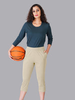 Faso Women's Cotton Capri Pants