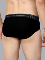 Faso Men's Cotton Outer Elastic Brief(Pack of 2)