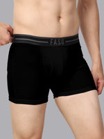 Faso Men's Cotton Outer Elastic Trunk (Pack of 2)