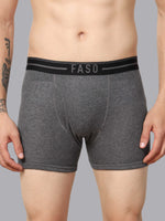 Faso Men's Cotton Outer Elastic Trunk (Pack of 2)