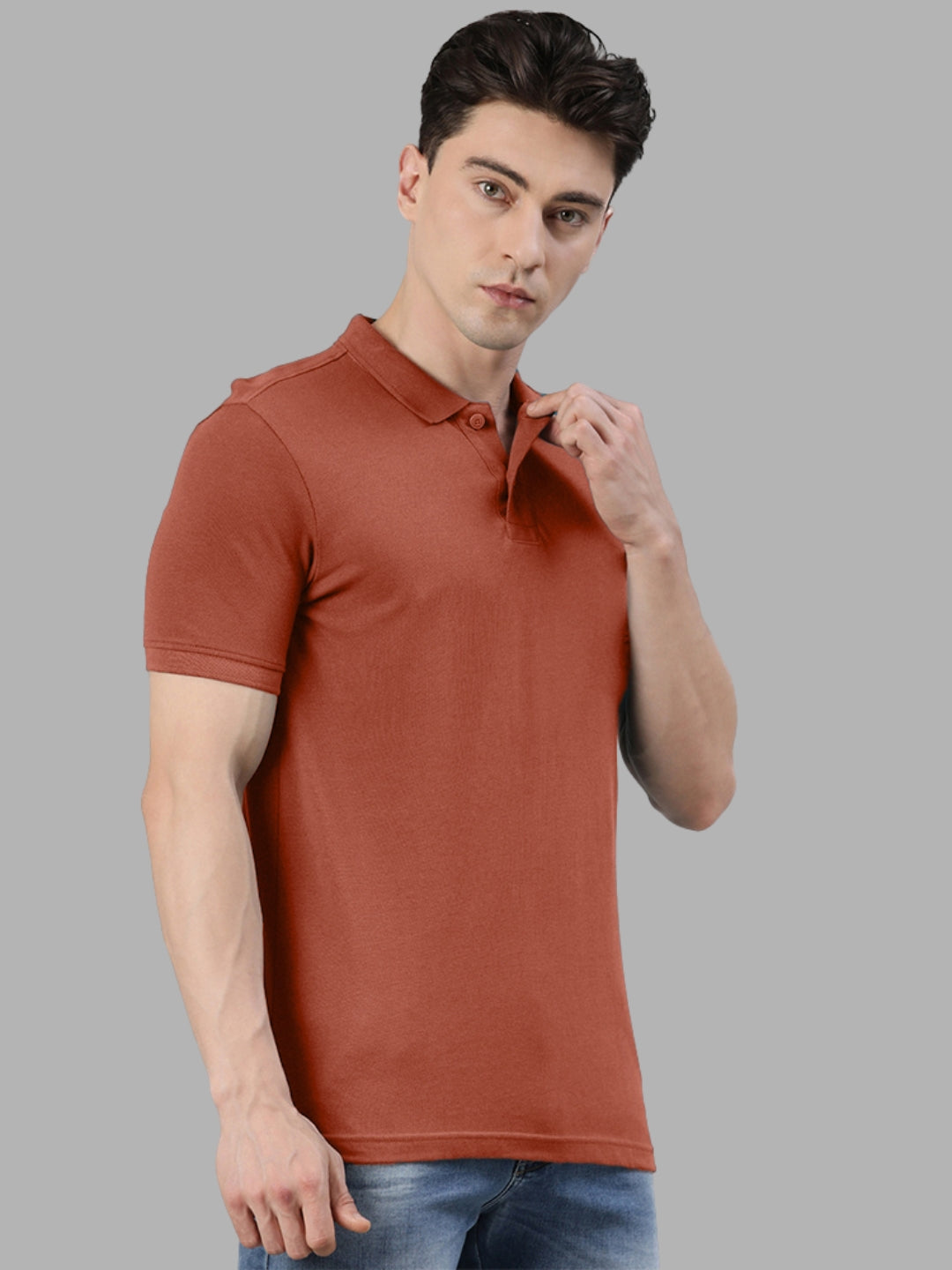Faso Men's Cotton Polo T-shirt