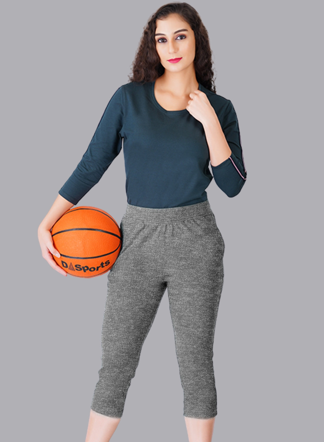 Faso Women's Cotton Loungewear Capri