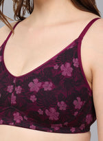 Faso Women's Cotton Printed Bra