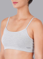 Faso Women's Cotton Beginners Bra with Strap