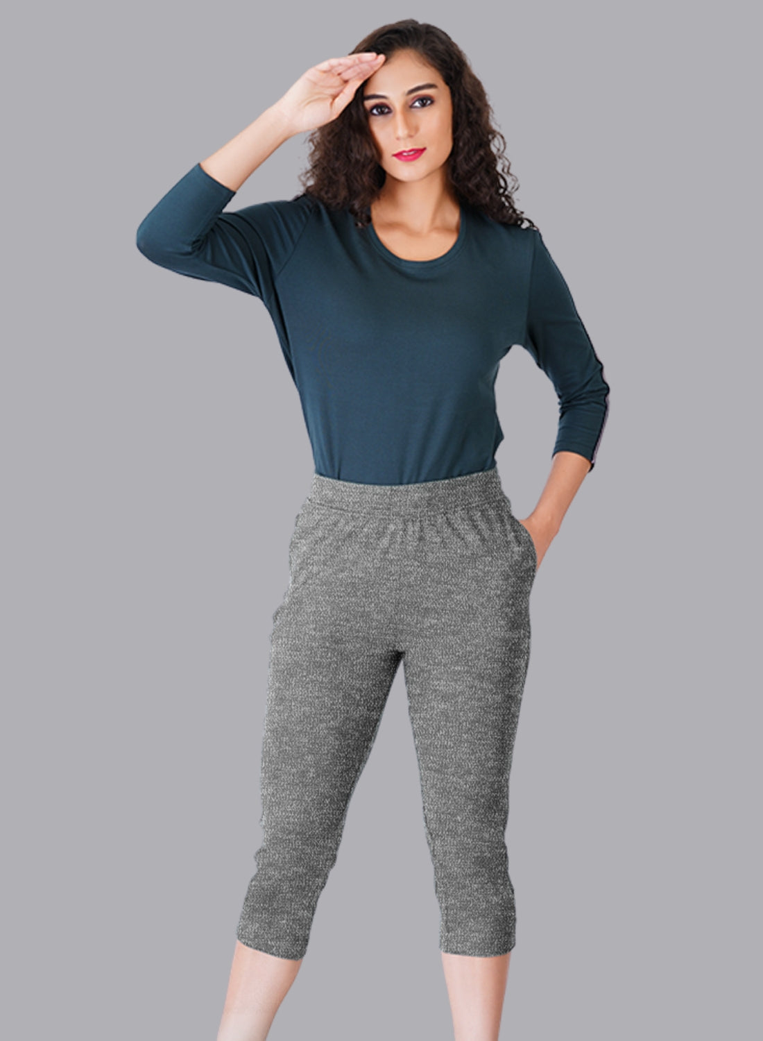 Faso Women's Cotton Loungewear Capri