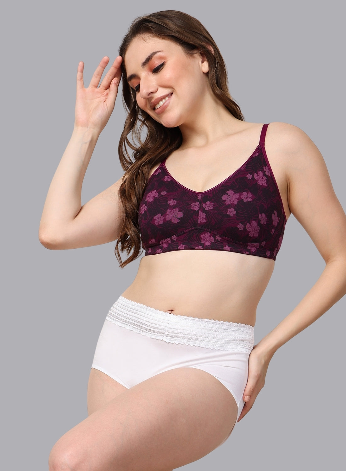 Faso Women's Cotton Printed Bra