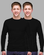FASO Men’s Full Sleeve Cotton T-shirt Pack of 2
