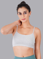 Faso Women's Cotton Beginners Bra with Strap