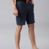 Faso Ink Blue Athleisure Shorts For Men