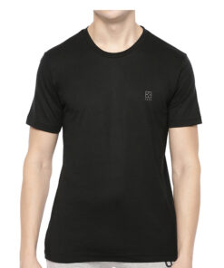 FASO Solid T shirts for Men - Black T Shirts