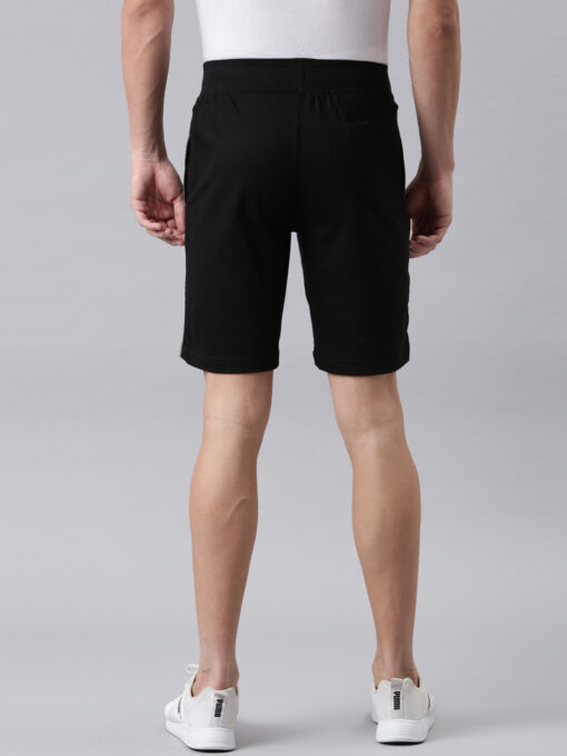 FASO Charcoal Melange cotton Track Shorts - FA4016