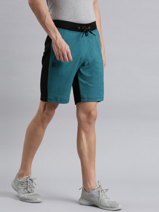 Faso Teal Athleisure Shorts For Men