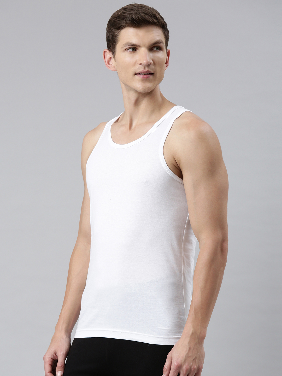 FASO Men's Regular Fit Vest | Pack of 3 | 100% organic cotton
