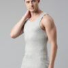 Faso Grey Melange Vest For Men