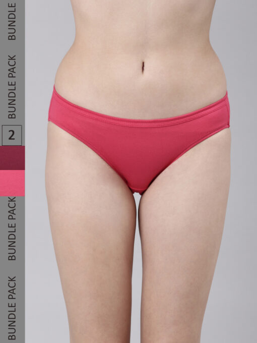 FW 201 RaspberryRed plum-inner elastic women bikini