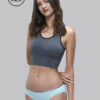 Faso grey colour low waise outer elastic bikini for women