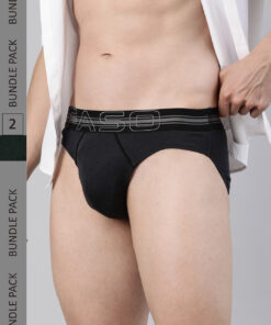FASO Cotton Solid Brief with ultrasoft waistband-FA1503