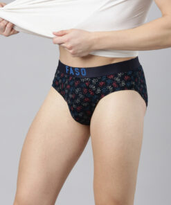 FASO Embossed Outer Elastic Cotton Brief - FS 2004