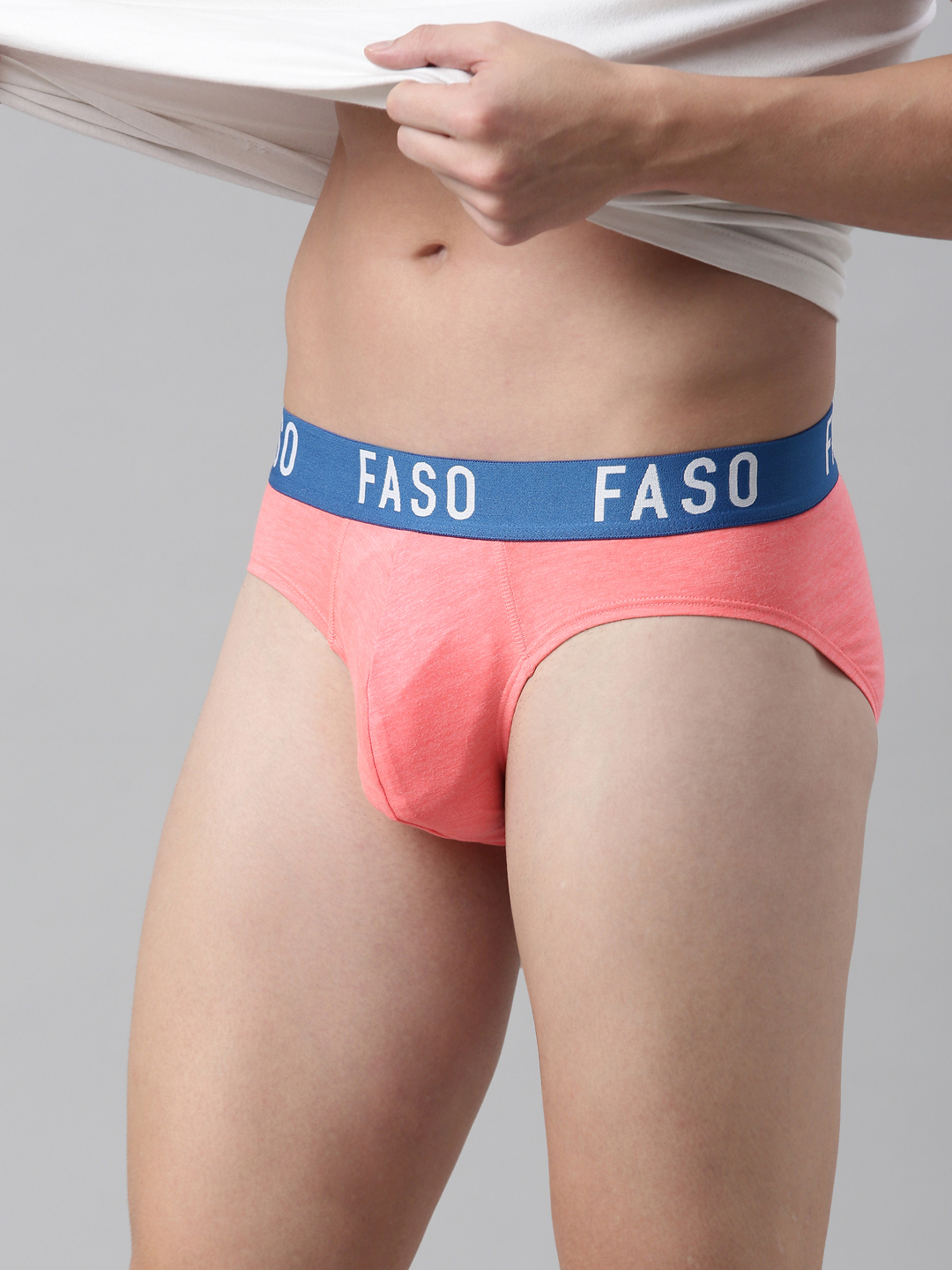 FASO Neon Coral Color Soft Cotton Brief – FA 2013 - FASO
