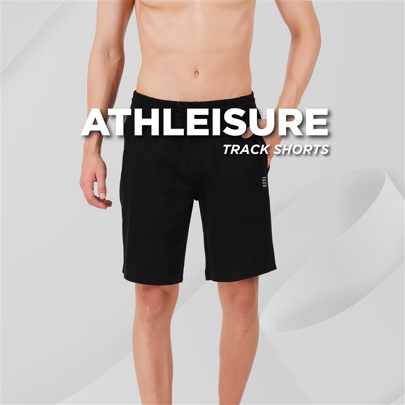 track shorts for men faso cotton