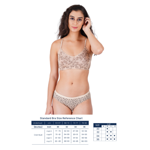 Faso Full Coverage Bra, Double-Layered 2-Ply