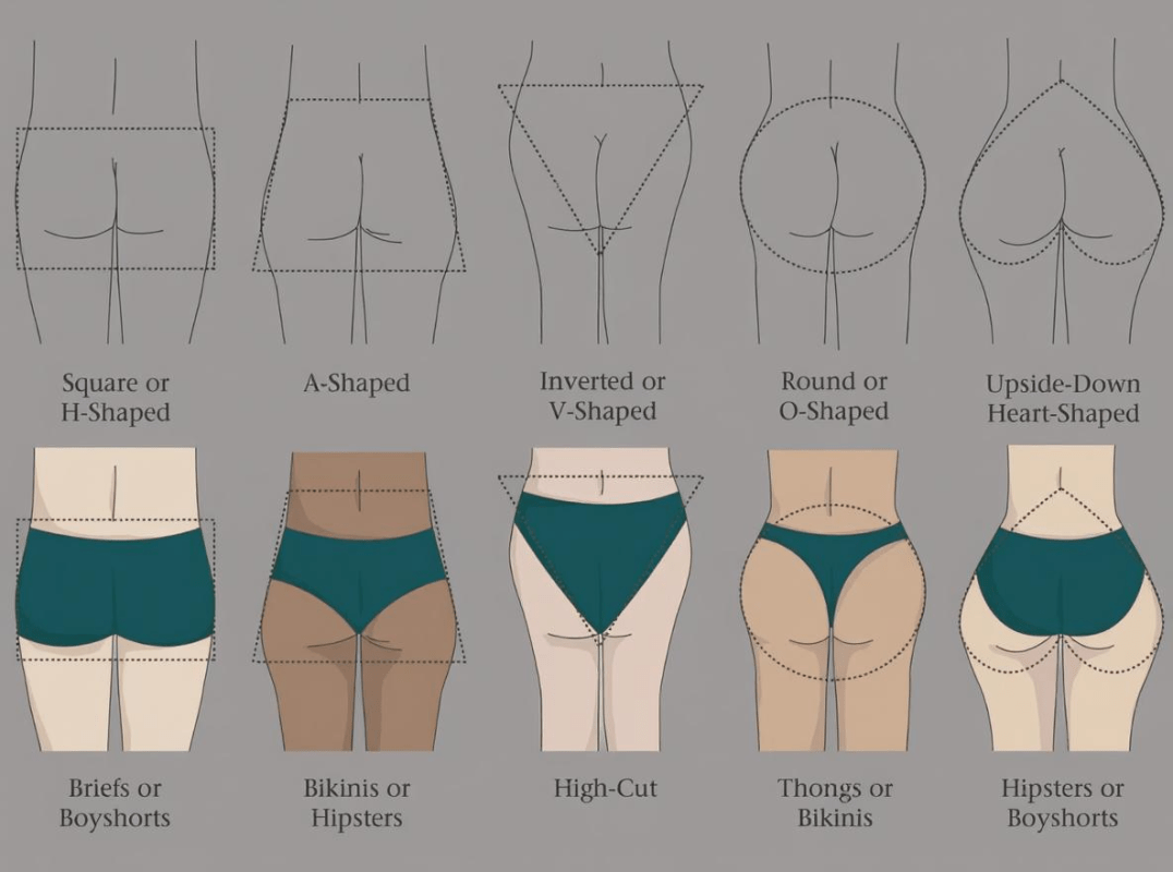 women bodyshape butt shape